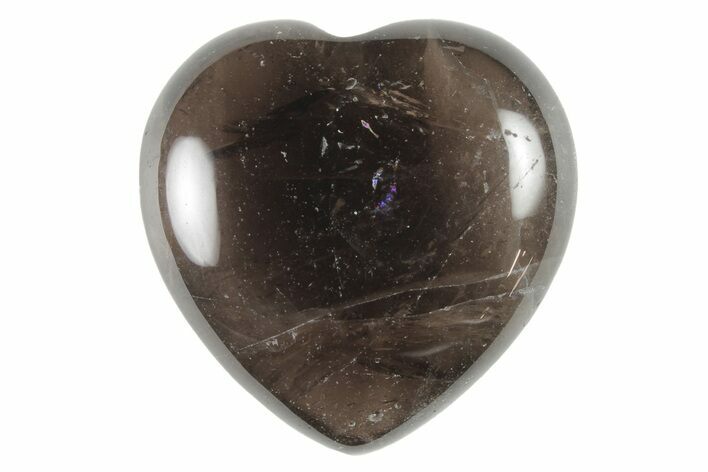 1.6" Polished Smoky Quartz Heart - Photo 1